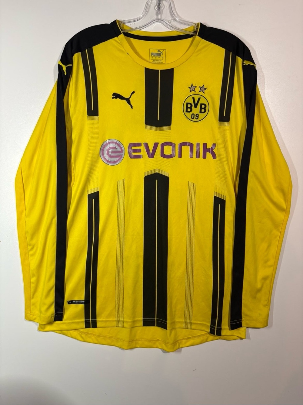 Puma Borussia Dortmund Custom Long Sleeve Jersey - Yellow & Black